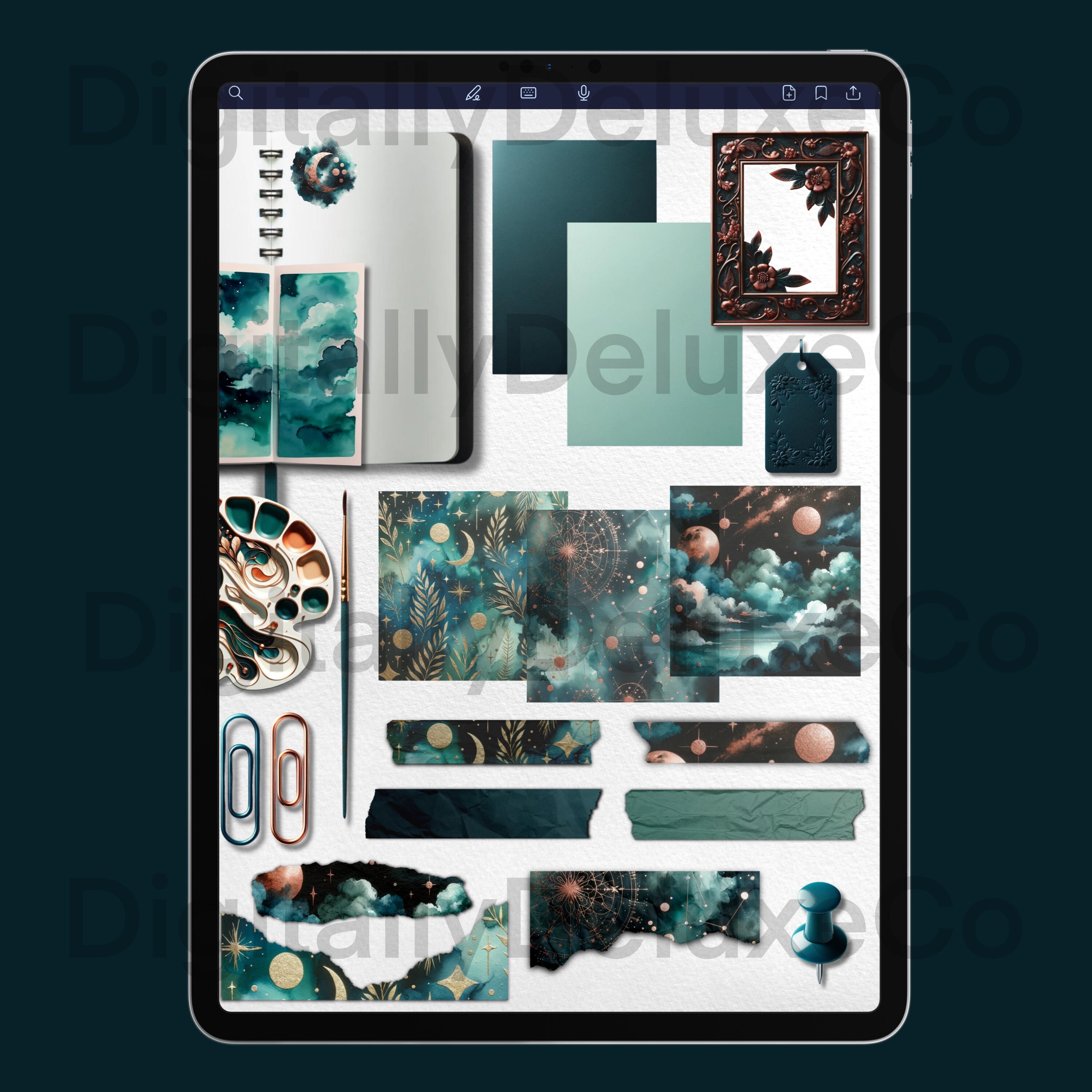 Hyper-realistic Digital Stickers: Goodnotes Bujo Planner (PNG) - Etsy