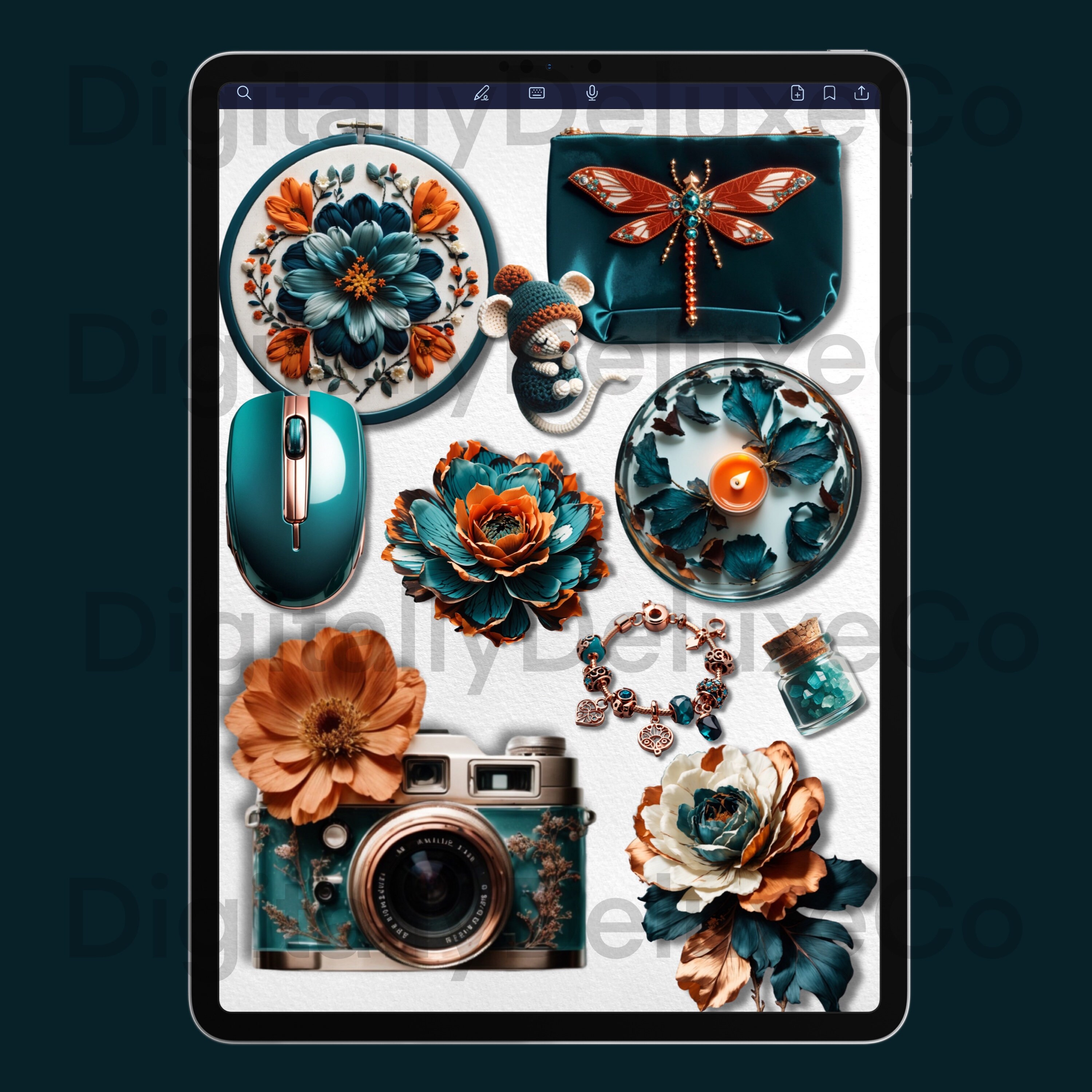 Hyper-realistic Digital Stickers: Goodnotes Bujo Planner (PNG) - Etsy