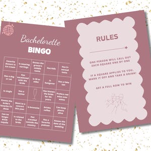 Juegos de despedida de soltera, Bingo de despedida de soltera imprimible, Juego de despedida de soltera, Juegos de boda, Despedida de soltera imprimible
