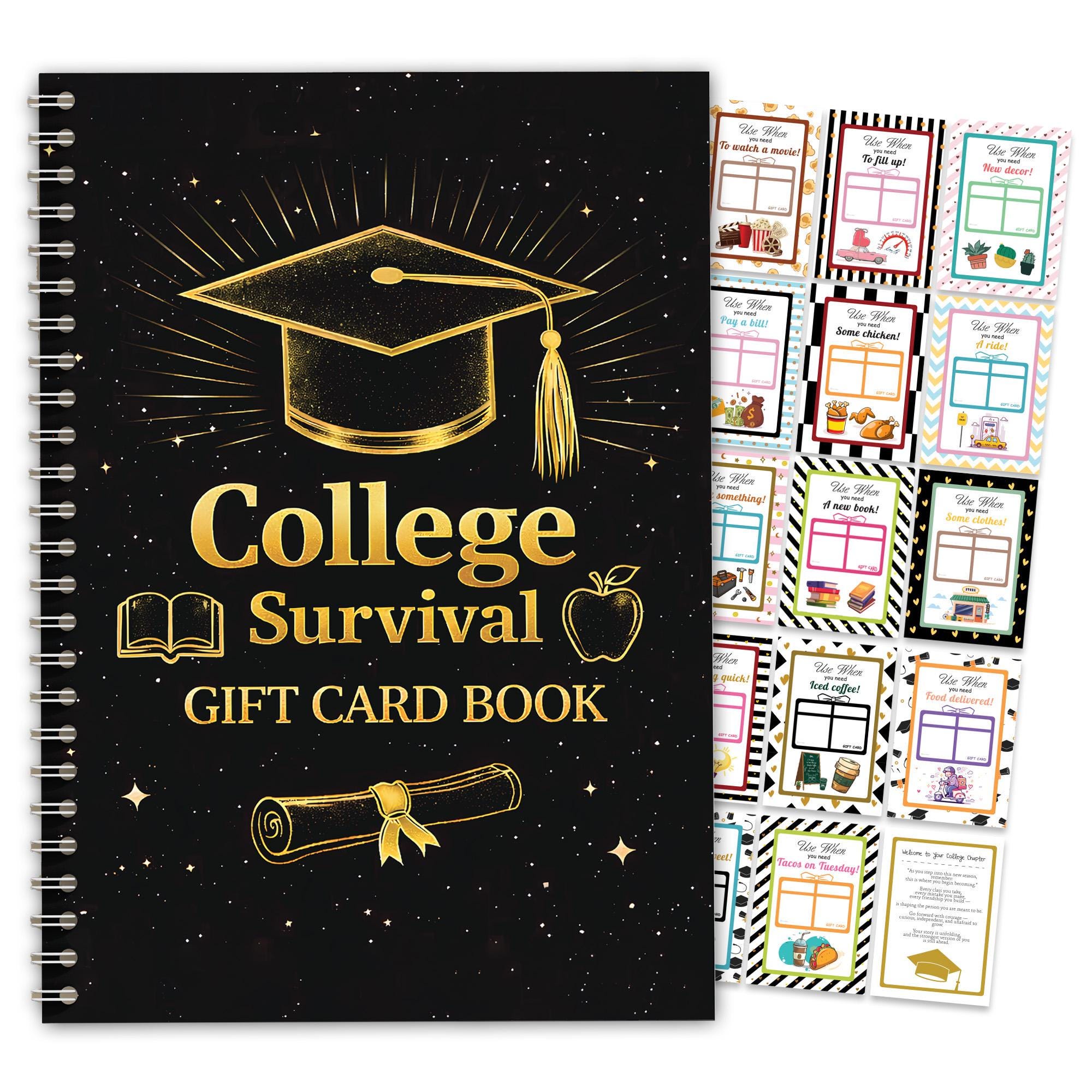 College Survival Gift Card Book Graduation Memory Booklet High School Senior Farewell Present Creative Cash Voucher Album