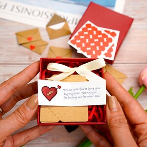 DIY 60 Love Notes Box | Personalized Anniversary Keepsake | Heartfelt Family Memento image 7
