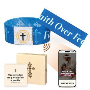 NFC Bible Verse Bracelet: Christian Scripture, Daily Inspiration
