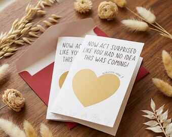 Godparent Proposal Scratch Off Card | Will You Be My Godfather Godmother | Funny Pregnancy Reveal | Surprise Invitation
