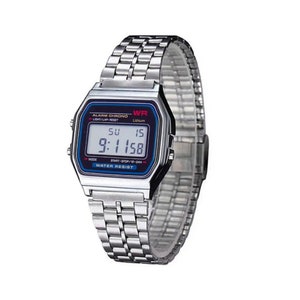 Retro digital wristwatch men's watch / women's watch / silver