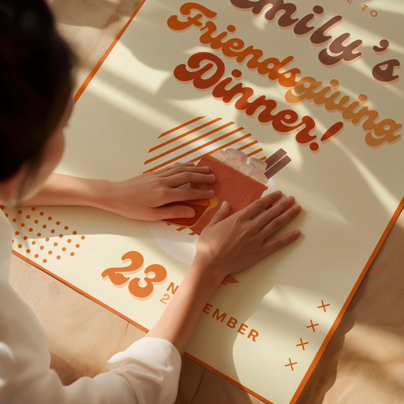 Friendsgiving Welcome Sign Template, Custom Party Sign, Editable Welcome Sign, Personalized Dinner Party Sign, Thanksgiving Fall Theme