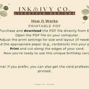 Comic Style Birthday Card Printable PDF Instant Download - Etsy