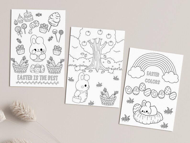 Easter Coloring Pages for Kids Crafts, Easter Activities for Children ...