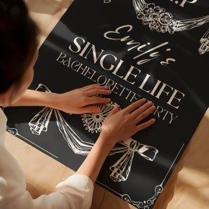 RIP Single Life Bachelorette Welcome Sign Template, Till Death Bachelorette Party Weekend Editable Sign,  Bride or Die Theme