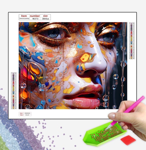 5D Diamond Painting Kit Portrait Face Painting Handmade Gift Full Round/square  Diamond Art 5D 