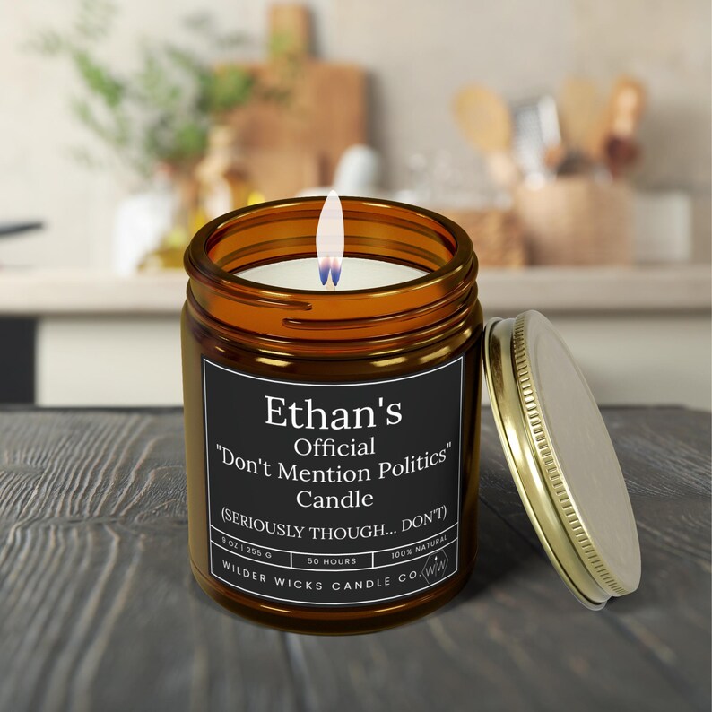 Personalized Thanksgiving Candle for a Boss Funny Holiday Decor for