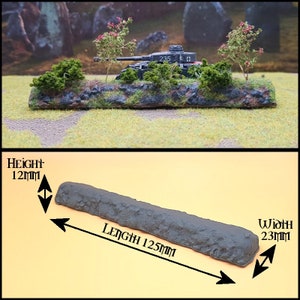 10 mm スケール モデル BOCAGE バンドル、ストレート 3 個、L 2 個、T セクション 1 個 - 未塗装