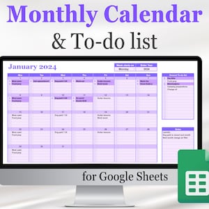 Google Docs Calendar - Etsy Ireland