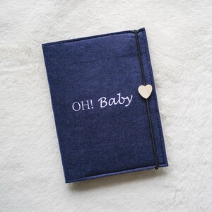 Funda para pasaporte de maternidad DE fieltro estándar funda protectora personalizada para documentos durante el embarazo organizador de casos médico MIA