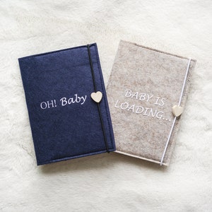 Funda para pasaporte de maternidad DE fieltro estándar funda protectora personalizada para documentos durante el embarazo organizador de casos médico MIA