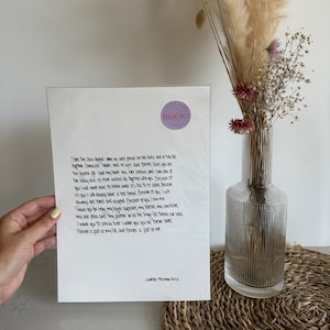 SISTER // Handwritten Quote.