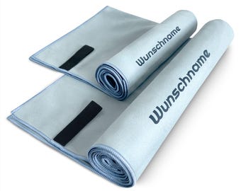 Mikrofaser Handtuch, Oeko-TEX® - Personalisiert Handtuch ideal für Fitness, Sport und Reisen