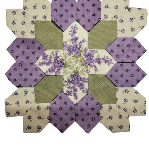 Lucy Boston "Lilac Summer" Patchwork of the Crosses Square, 6th Series