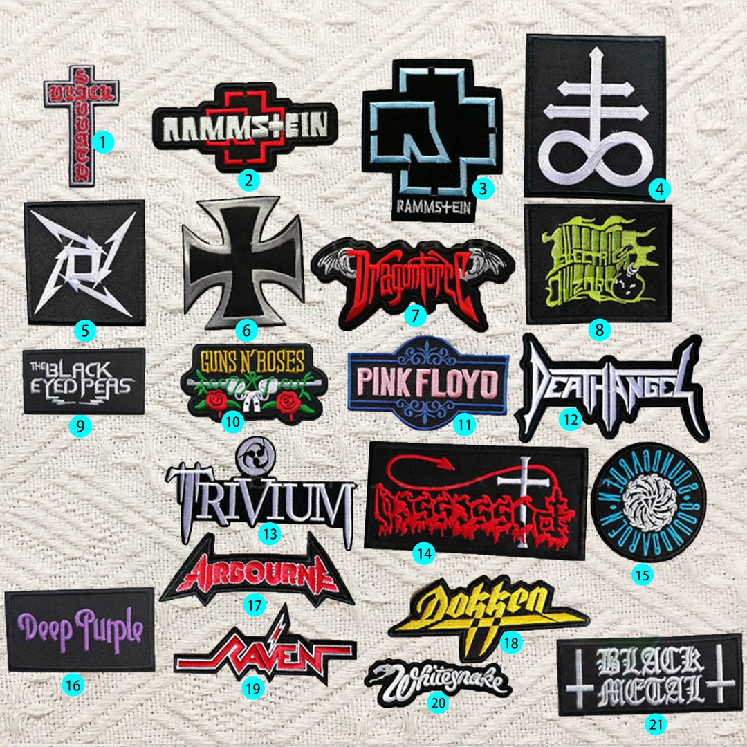 Punk Vest Batches Heavy Metal Patches DIY Jacket Patches Etsy