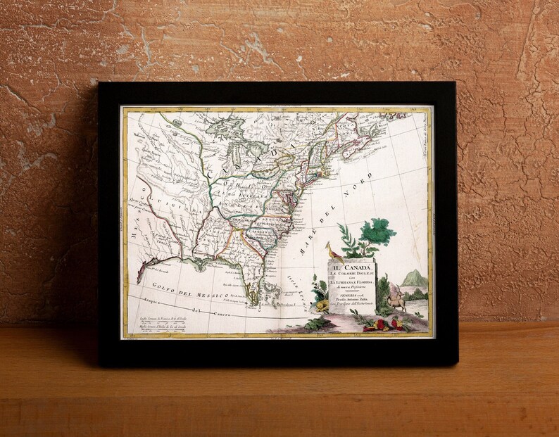 Old United States Map 1878 Vintage - Il 794xN.6203496704 Qa5h 