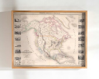 世界地図 • アメリカ大陸 1920年頃 • オリジナルアンティーク地図