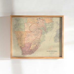 Old Africa Map, 1895 Vintage Antique Style Map of Africa, by E. Stanford, Gift For Him Gift For Her Home Decor Canvas Wall Art Poster Print