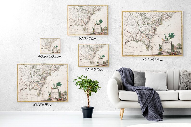 Old United States Map 1878 Vintage - Il 794xN.6137207507 F70z 