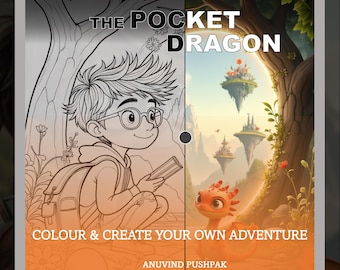 ポケットドラゴン：ぬり絵と創造的なストーリーテリング