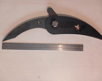 BBQ Offset Smoker Hinge DXF Files for 500 gallon Tank 37.5&quot; Diameter  Laser cut your Texas barbecue hinges    See video!