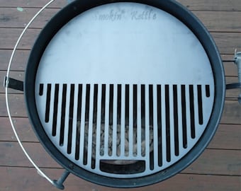 Archivo DXF de la placa para parrilla Weber Kettle, placa para barbacoa Smash Burger (22 pulgadas)