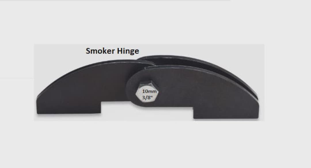 BBQ Offset Smoker Firebox Door Hinge, DXF File to Laser Cut Your