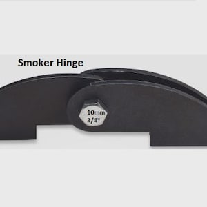 Charnière de porte de foyer pour fumoir pour barbecue, fichier DXF pour découper au laser les charnières de votre barbecue