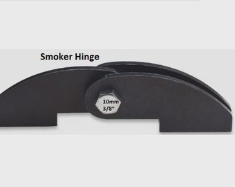 BBQ Offset Smoker Firebox Door Hinge, DXF File to Laser Cut Your Barbecue Hinges