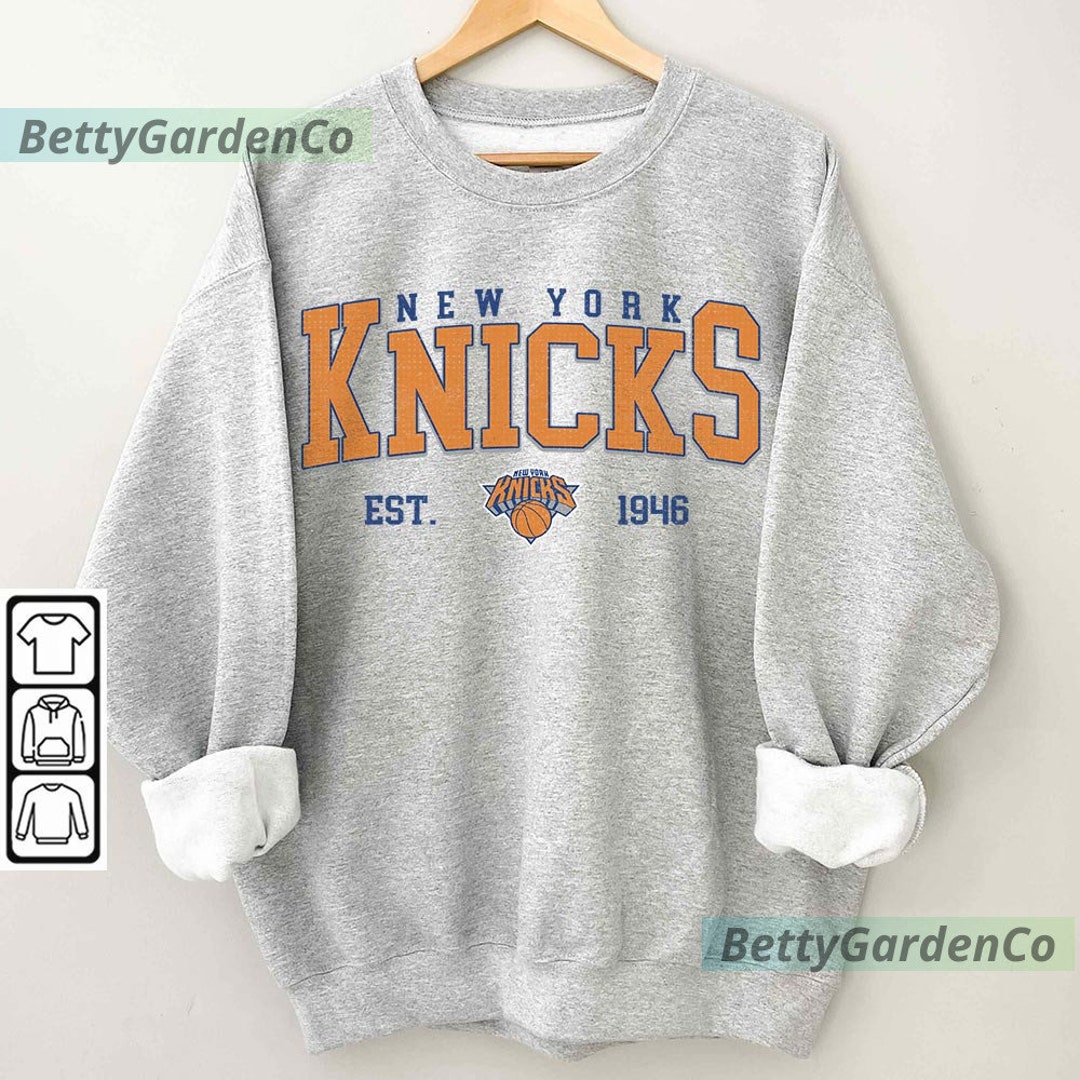 Vintage 90s New York Knicks Shirt Crewneck New York Knicks Etsy