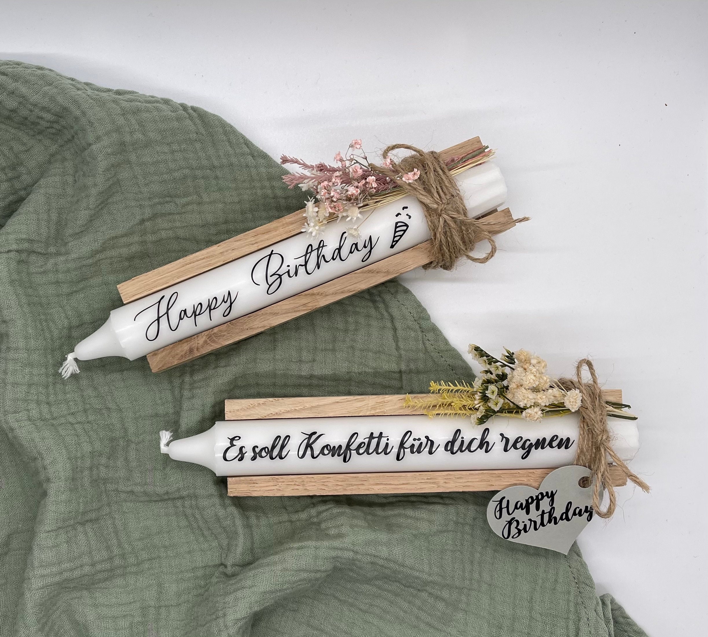 Kerze mit Spruch Geburtstag Geschenk Mitbringsel Etsy.de