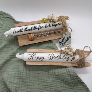 Candle with saying | birthday | Gift | souvenirs