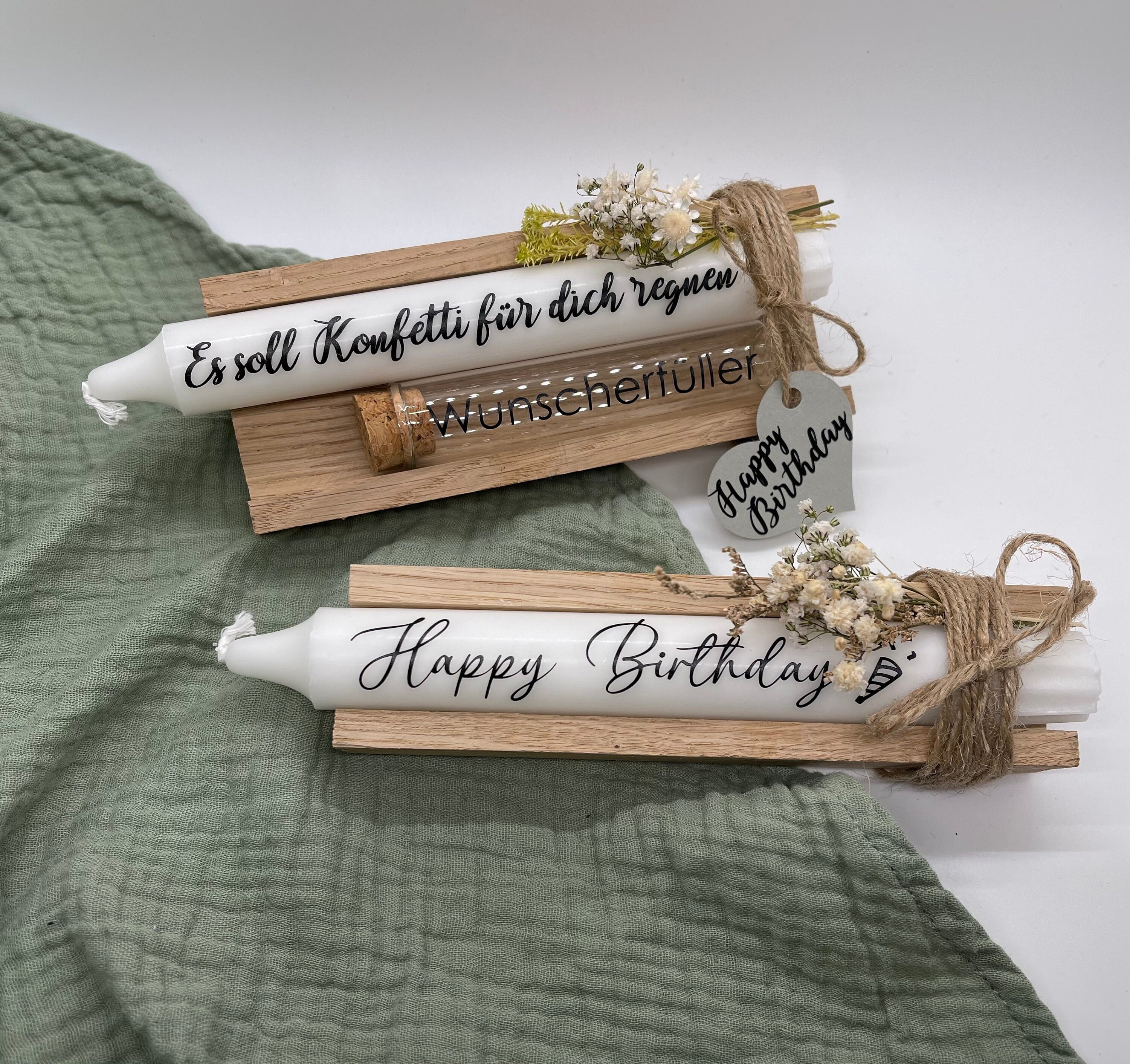 Kerze mit Spruch Geburtstag Geschenk Mitbringsel Etsy.de