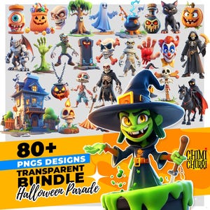 Halloween 80+ PNG Mega Horror SVG Bundle