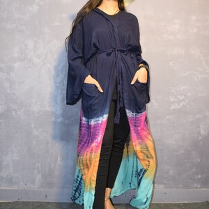 Blue Multy Color, Unisex Dress, Swim Cover Up, Summer Women Dress, Stylish Resort Wear, One Size,Mother Gift, Maxi Dress, Lounge Wear Vacati