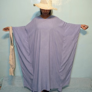 Purple Color Plain Kaftan dress, Indian Dress, Plus size clothing, Caftan, Kaftan dress