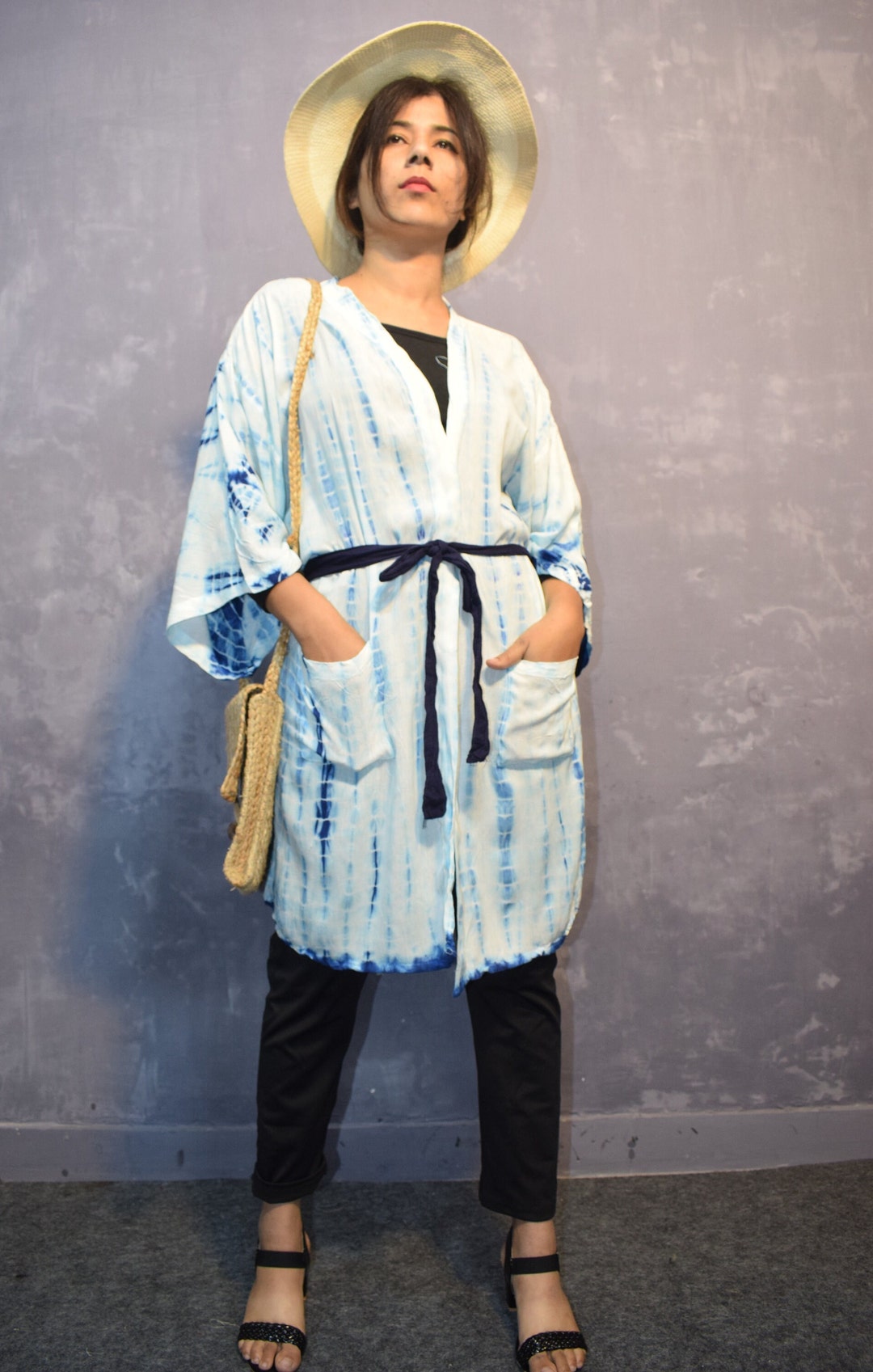 Sky Blue Color Robe, Dressing Gown, Unique Gift, Bridesmaid Dress ...