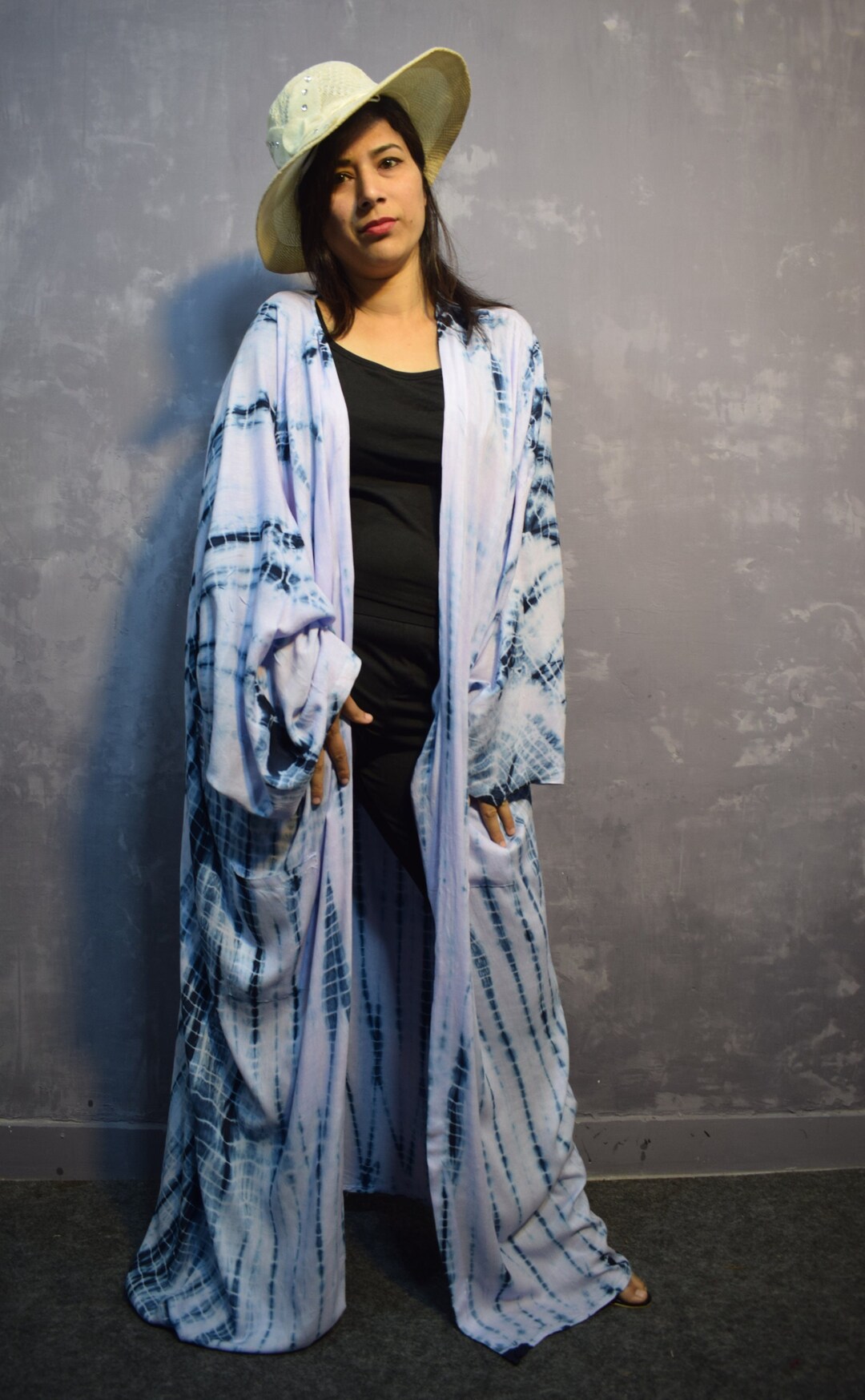 Light Color Robe Light Purple and Blue Color Robe Dress, Swim Cover Up, Summer Women ...