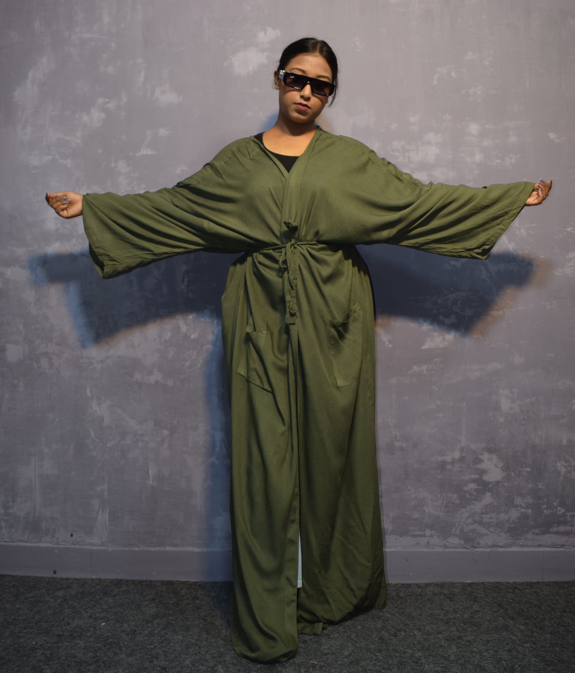 Dark Green Kimono - Etsy