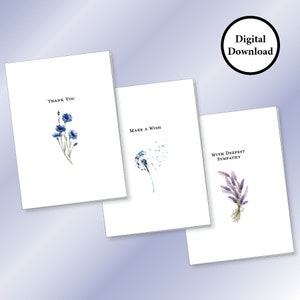 Simplicity Floral Variety Greeting Cards (3 pk)