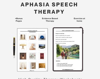 Cuaderno de ejercicios para la terapia de la afasia en adultos / Lenguaje funcional, actividades para encontrar palabras (descarga en PDF)