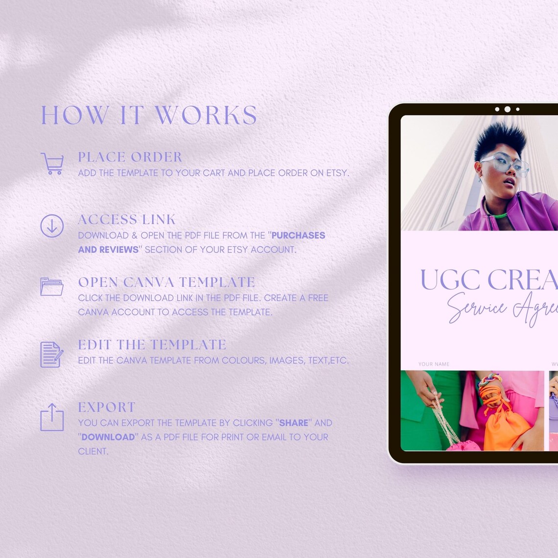 Ugc Contract Example UGC Contract and Invoice Template, UGC Service Agreement Template ...