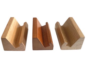 WOODEN BUSINESS CARD holder/ display