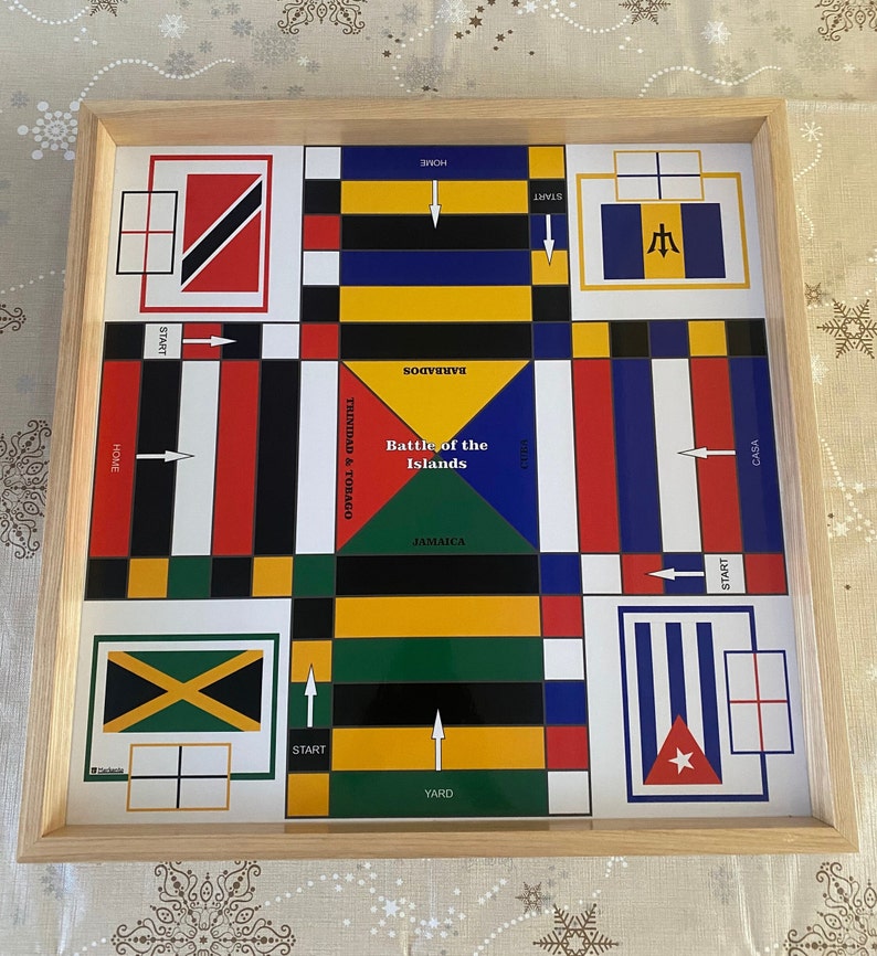 JAMAICAN LUDI / LUDO Board Game image 4