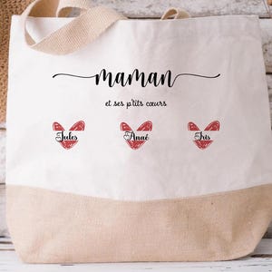 Personalized mom tote bag/mom tote bag/large mom bag/gift for grandma mom/customizable tote bag/Mother&#39;s Day tote bag/mom