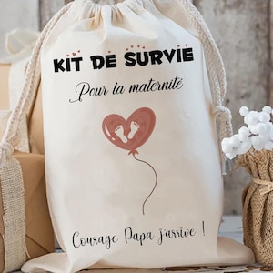 pochon futur Papa/ Pochon cadeau futur papa/ maternité/ Boite papa/ Box futur Papa/ kit de survie papa/annonce grossesse/cadeau naissance