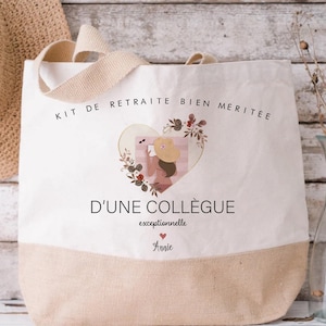 personalized tote super colleague exceptional retirement gift colleague bag beach vacation gift retirement kit survival bag